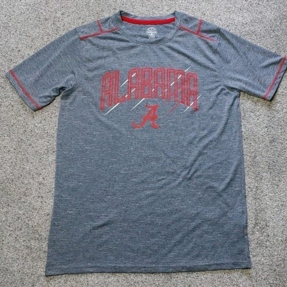 Alabama Crimson Tide Mens Graphic Medium Gray Performance Shirt Rivalry Threads